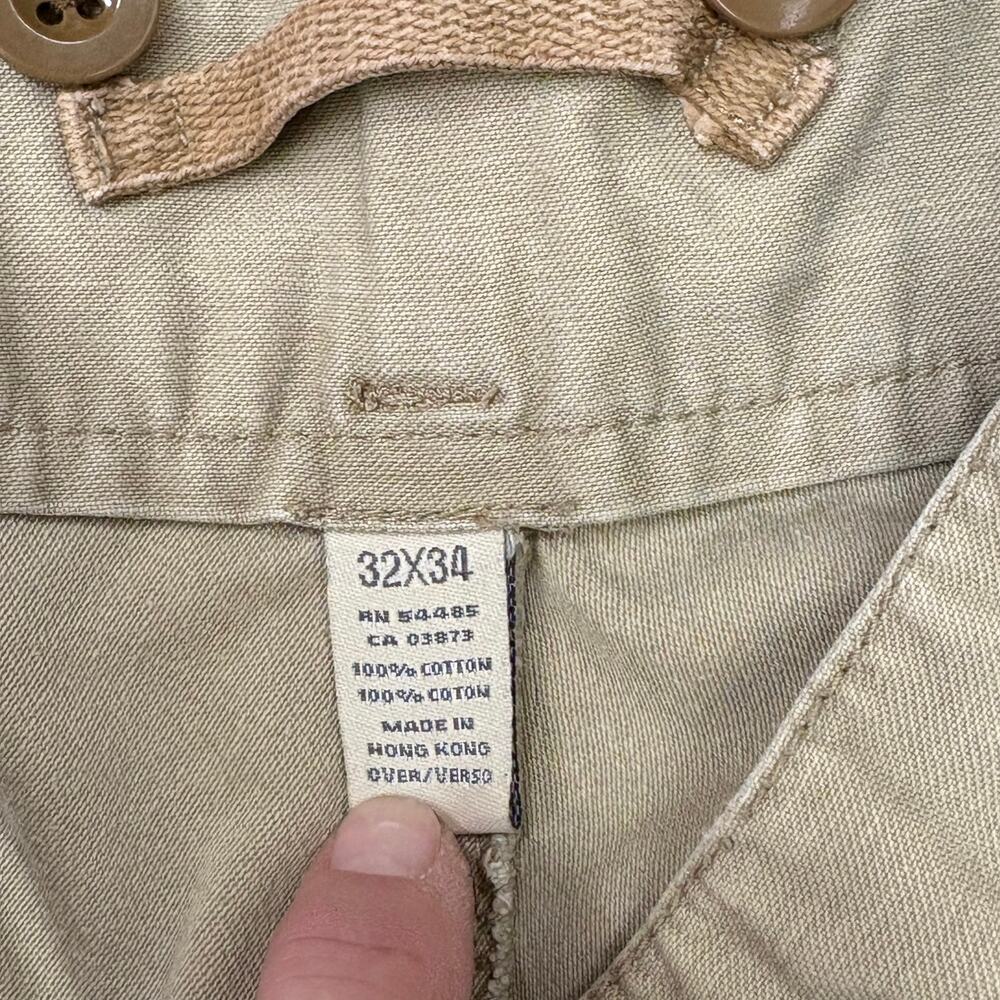 American Eagle Cargo Pants Mens Size 32x34 Tan Military Field Surplus Trousers - Picture 5 of 10